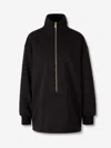 Darkpark Oversize Zipper Hoodie In Black