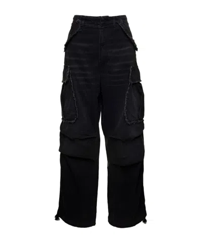 Darkpark Oversized Cargo Jeans In Black
