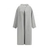 Darkpark Oversized Coat In Melange Cashmere Wool In Gray