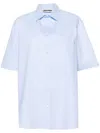 Darkpark Shirt With Logo In Clear Blue