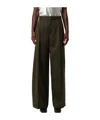 Darkpark High-waist Wide-leg Trousers From Chicago In Green