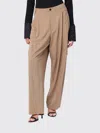 Darkpark Beige Trousers With Side Chain Detail In Brown