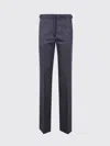 Darkpark Tailored Wool Pants With Pleats And Pockets In Blue