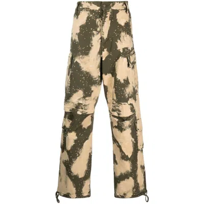 Darkpark Man Pants Beige Size 32 Cotton In Green/neutrals