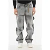 Darkpark Delavè John Denims With Fringed Hem 23cm