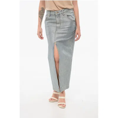 Darkpark Park Lurex Skirt With Vintage Women's Effect