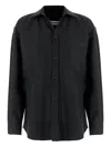 Darkpark Button-down Long-sleeved Shirt In Black