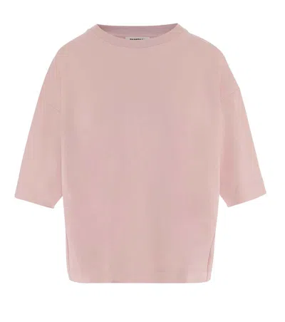 Darkpark Peach Crew Neck T-shirt In Pink