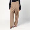 Darkpark Beige Trousers With Side Chain Detail