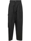 Darkpark Phebe Chain Adorned Light Wool Wide Leg Pants Clothing In Black