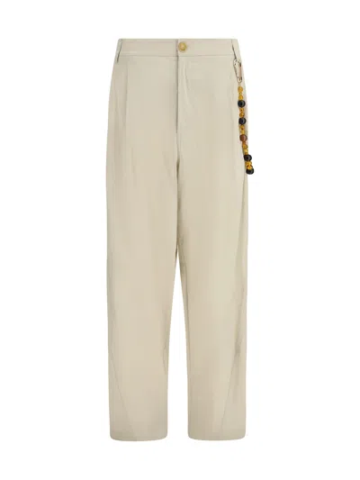 Darkpark Phebe Cotton Pants In Neutral