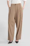 Darkpark Phebe Pants In Camel Polyester In Brown