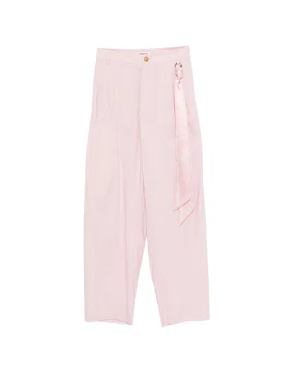 Darkpark Phebe Wide-leg Trousers In Pink