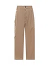 Darkpark Phebe Pants In Camel Polyester In Camel