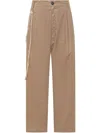 Darkpark Phebe Pants In Camel Polyester In Nude