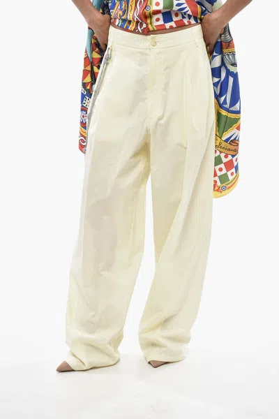 Darkpark Phebe Wide-leg Pants In Yellow