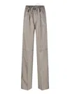 Darkpark Iris Stripe Modal Paper Bag Pant In Neutrals