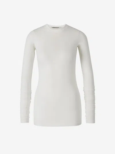 Darkpark Plain Stretch T-shirt In White