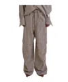Darkpark Pleat Detail Track Pants In Gray