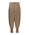 Darkpark Phebe Cuff Adorned Wide-leg Pant In Brown