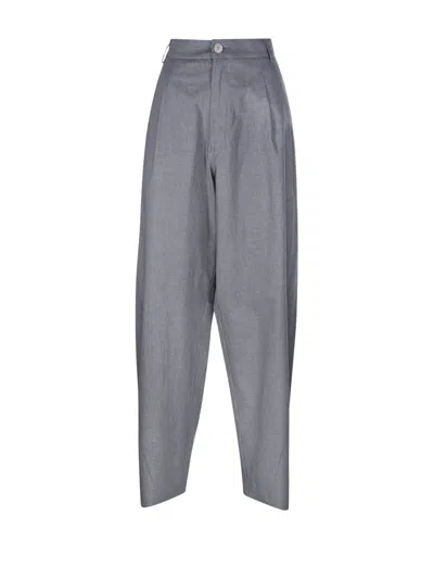 Darkpark Pleated Tailored Trousers In Grey