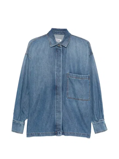 Darkpark Pocket Denim Shirt In Blue