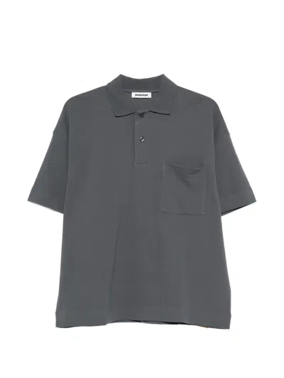 Darkpark Pocket Short-sleeve Polo Shirt In Gray