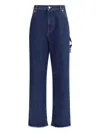 Darkpark Relaxed Fit Denim Jeans With Raw Hem In Blue