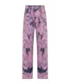 Darkpark Denim Trouser With Bleached Effect In Pink