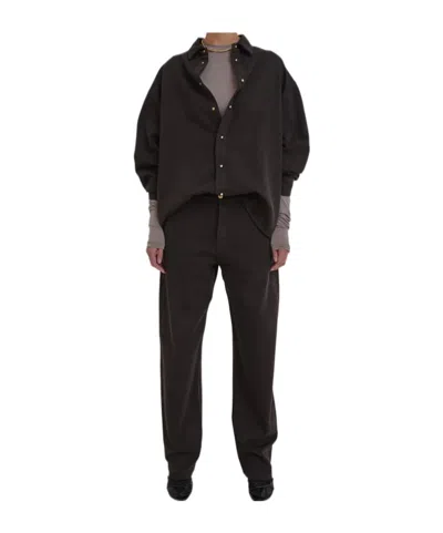 Darkpark Relaxed Fit Tencel Denim In Brown