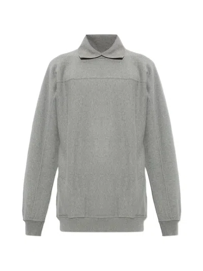 Darkpark Riley Oversized Cotton Sweter In Gray
