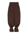 Darkpark Ring-cuff Trousers In Brown