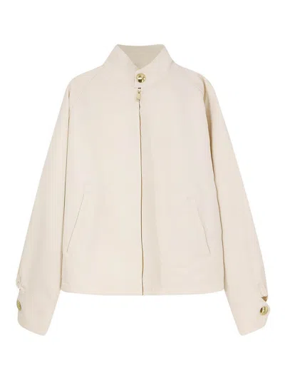 Darkpark Robbie Jacket In Organic Cotton In White