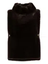 Darkpark Roll-neck Button Gilet In Black