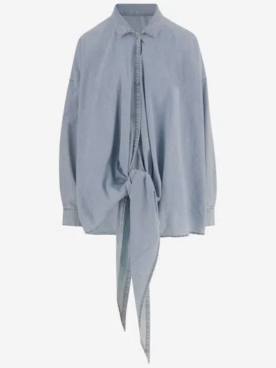 Darkpark Romy Cotton Shirt In Gray