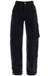 Darkpark Navy Rosalind Cargo Pants In Deep Blue (blue)