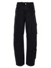 Darkpark Navy Rosalind Cargo Pants In Black