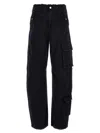 Darkpark Navy Rosalind Cargo Pants In Blue