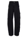 Darkpark Navy Rosalind Cargo Pants In Blue