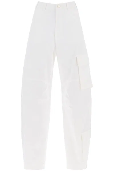 Darkpark Rose Cargo Pants In White