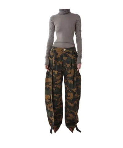Darkpark Ruth - Cargo Trousers With Detachable Long Belt In Black