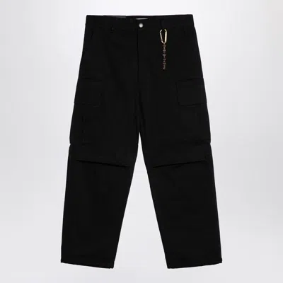 DARKPARK DARKPARK  SAINT BLACK CARGO TROUSERS