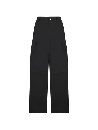 Darkpark Saint Cargo-pockets Trousers In Black