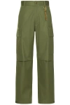 Darkpark Saint Cotton Cargo Pants In Military Green