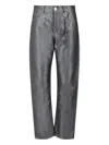 Darkpark Chain Adorned Relaxed Fit Lurex Gale Jeans In Grey