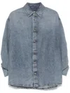 Darkpark Loose-fitting Keanu Denim Shirt In Blue