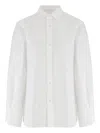 Darkpark Long-sleeve Button-down Shirt In White