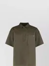 Darkpark Short Sleeve Wool Polo Shirt Pocket In Green