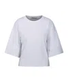 Darkpark Doyle Cropped Draped Short Sleeve Tee Clothing
