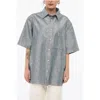 Darkpark Short Sleeved Lurex Denim Blend Shirt